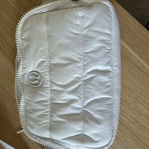 Lululemon Athletica White Quilted belt bag